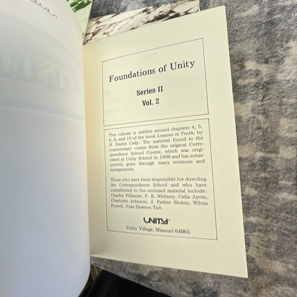 Unity Foundations of Unity Series Two Vol 1-3‎ Home Study Course Set - Picture 10 of 15